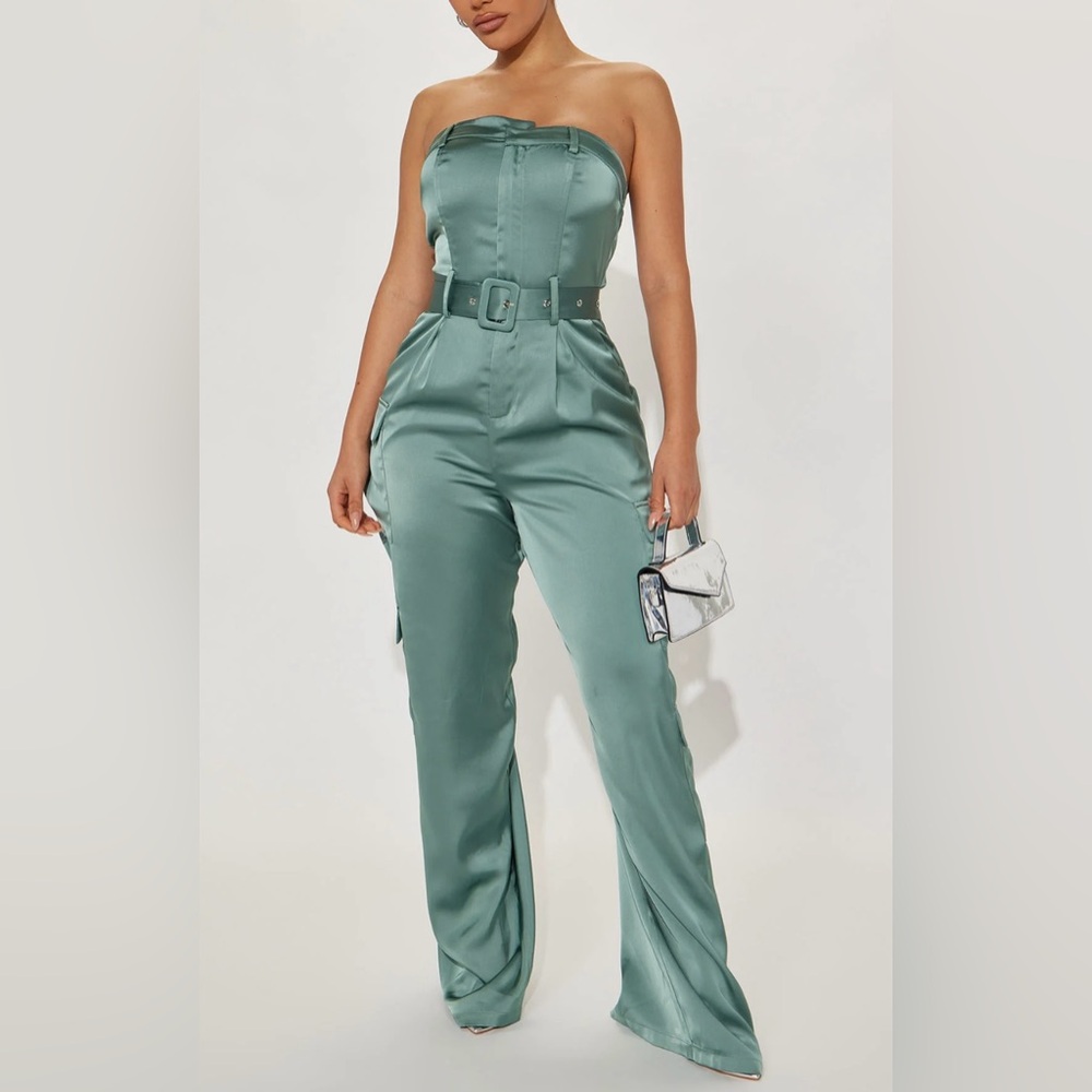 Elegant Satin Jumpsuit